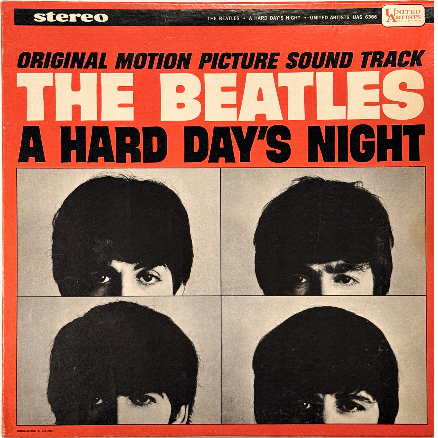 A Hard Day's Night (US Format), LP.6366.UA1.5, cover photo