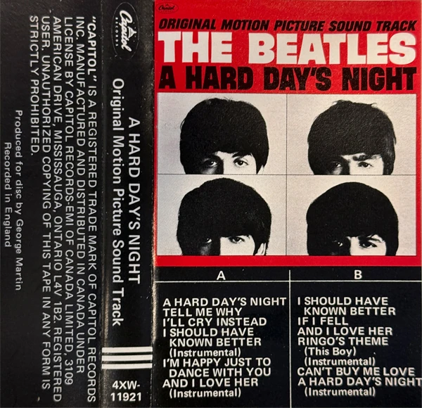 A Hard Day's Night (US Format), K7.11921.3A.1