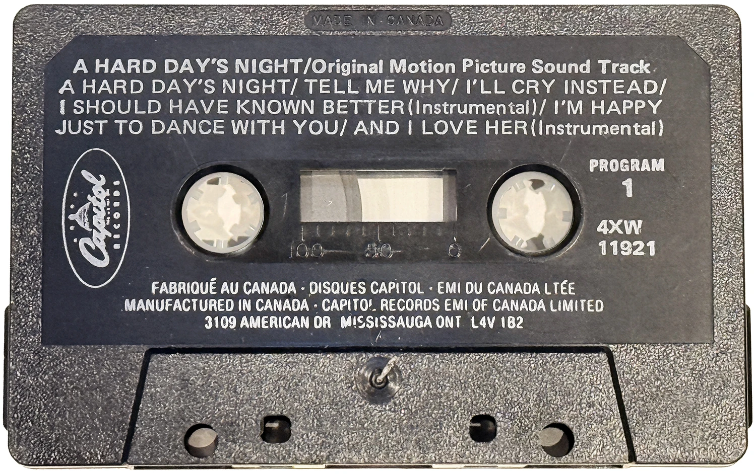 A Hard Day's Night (US Format), K7.11921.3A.1