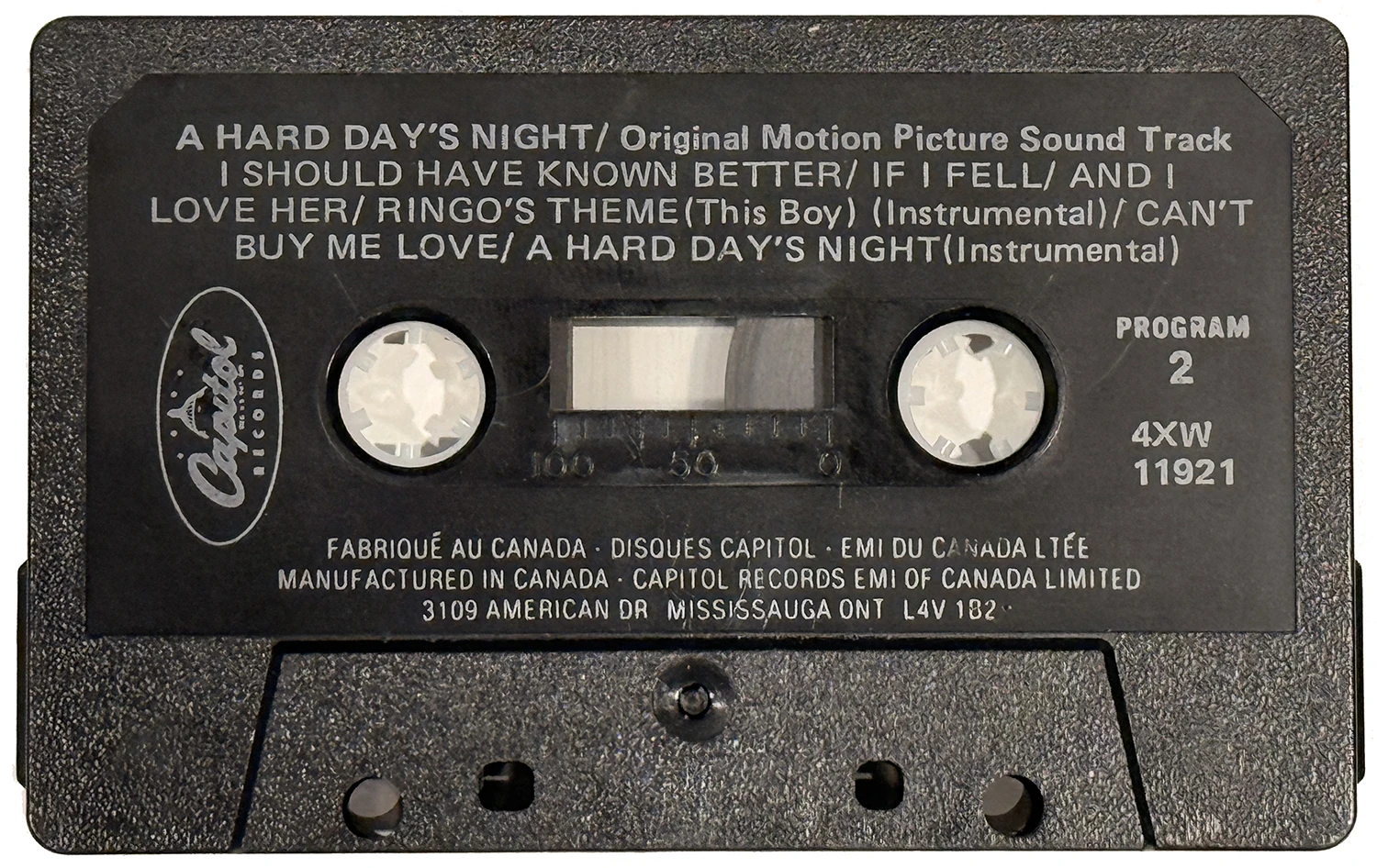 A Hard Day's Night (US Format), K7.11921.3A.1