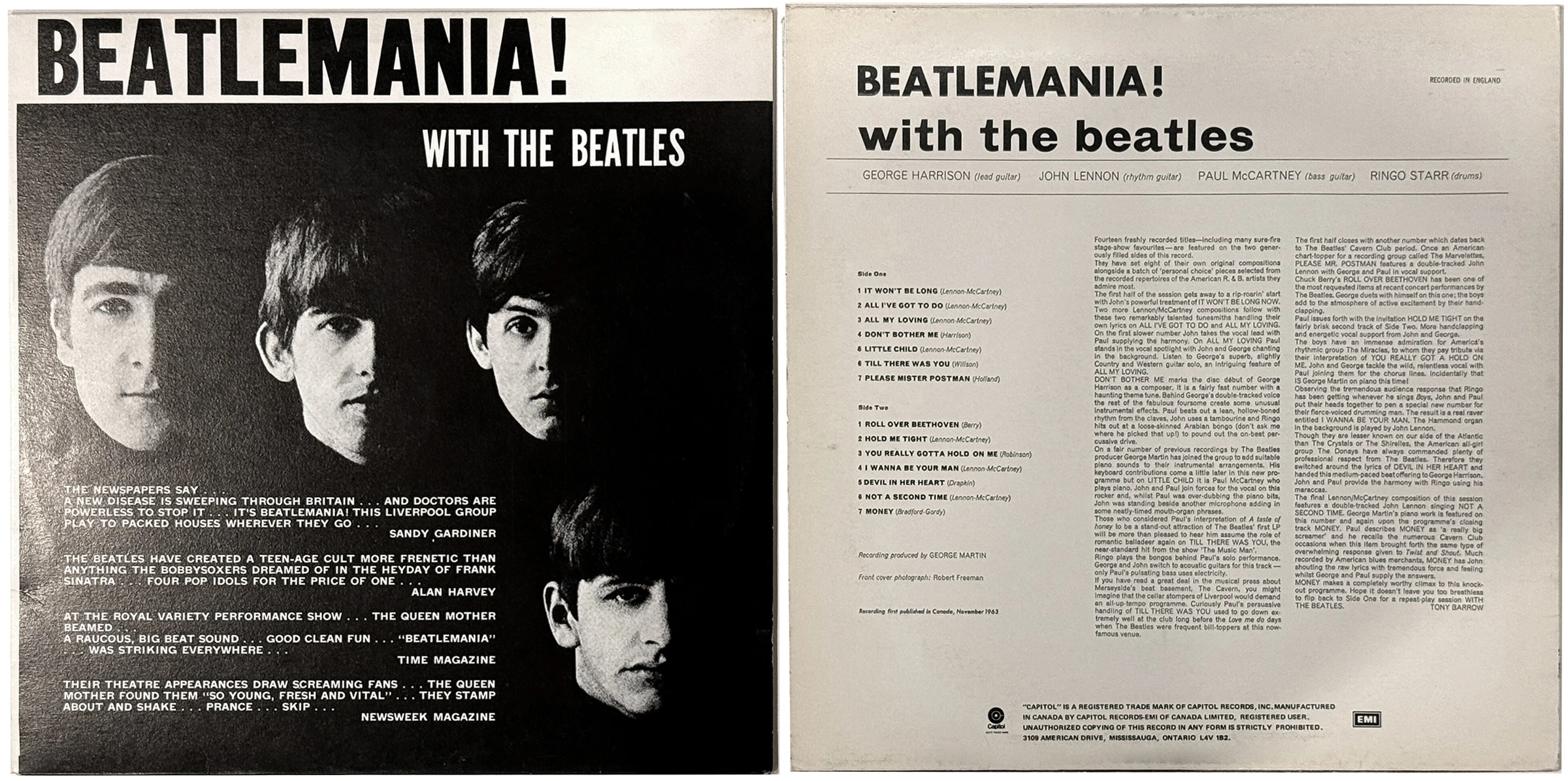 Beatlemania! With The Beatles, LP.6051.12.1, poster photo