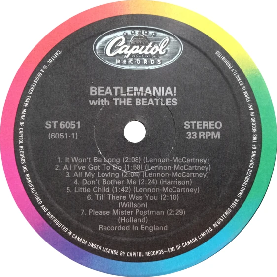 Beatlemania! With The Beatles, LP.6051.14.1