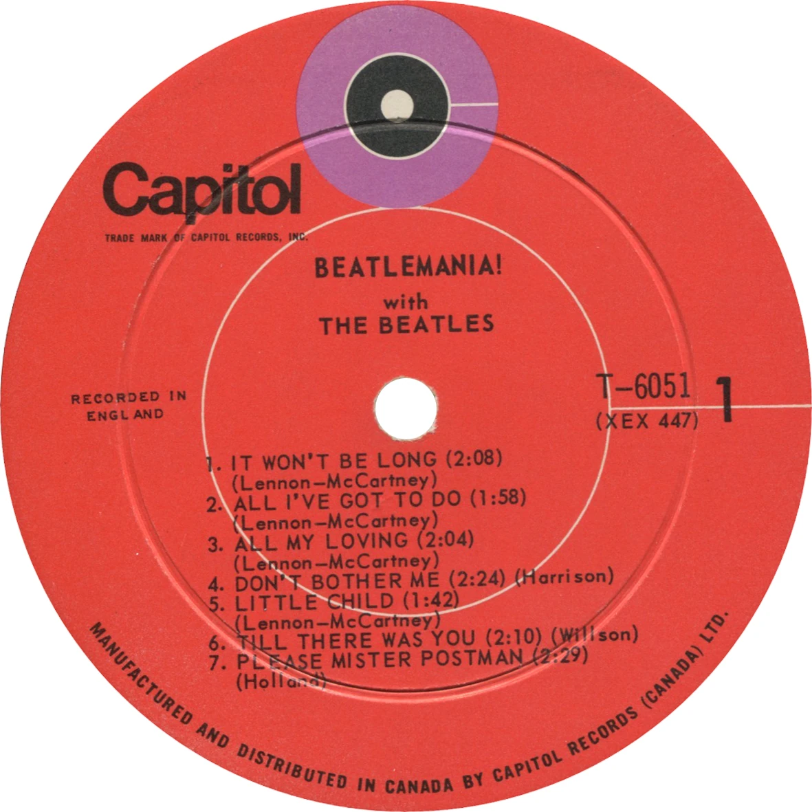 Beatlemania! With The Beatles, LP.6051.5.1