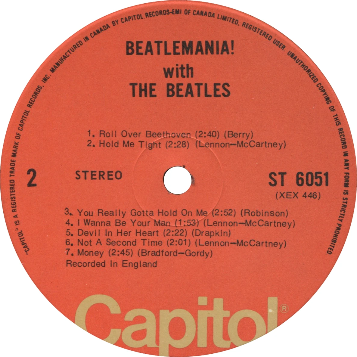 Beatlemania! With The Beatles, LP.6051.7.4