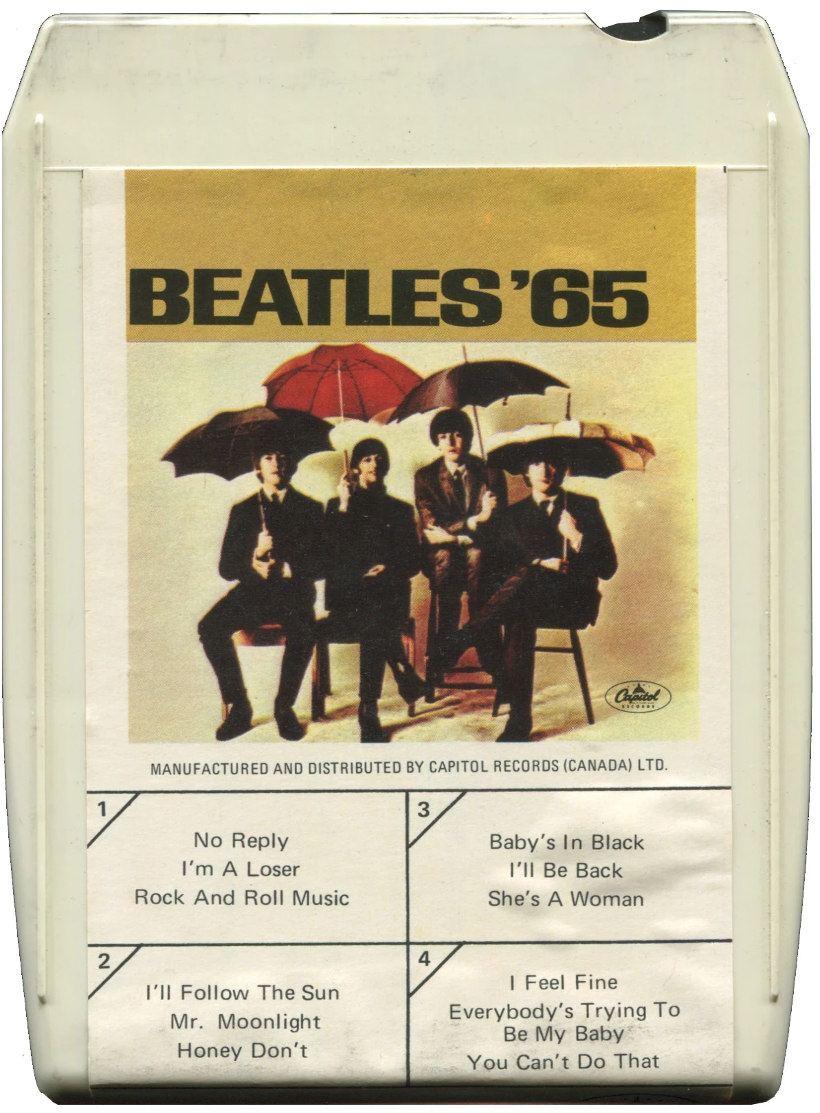 Beatles'65, 8T.2228.1.1, white Datapack shell with first white slick