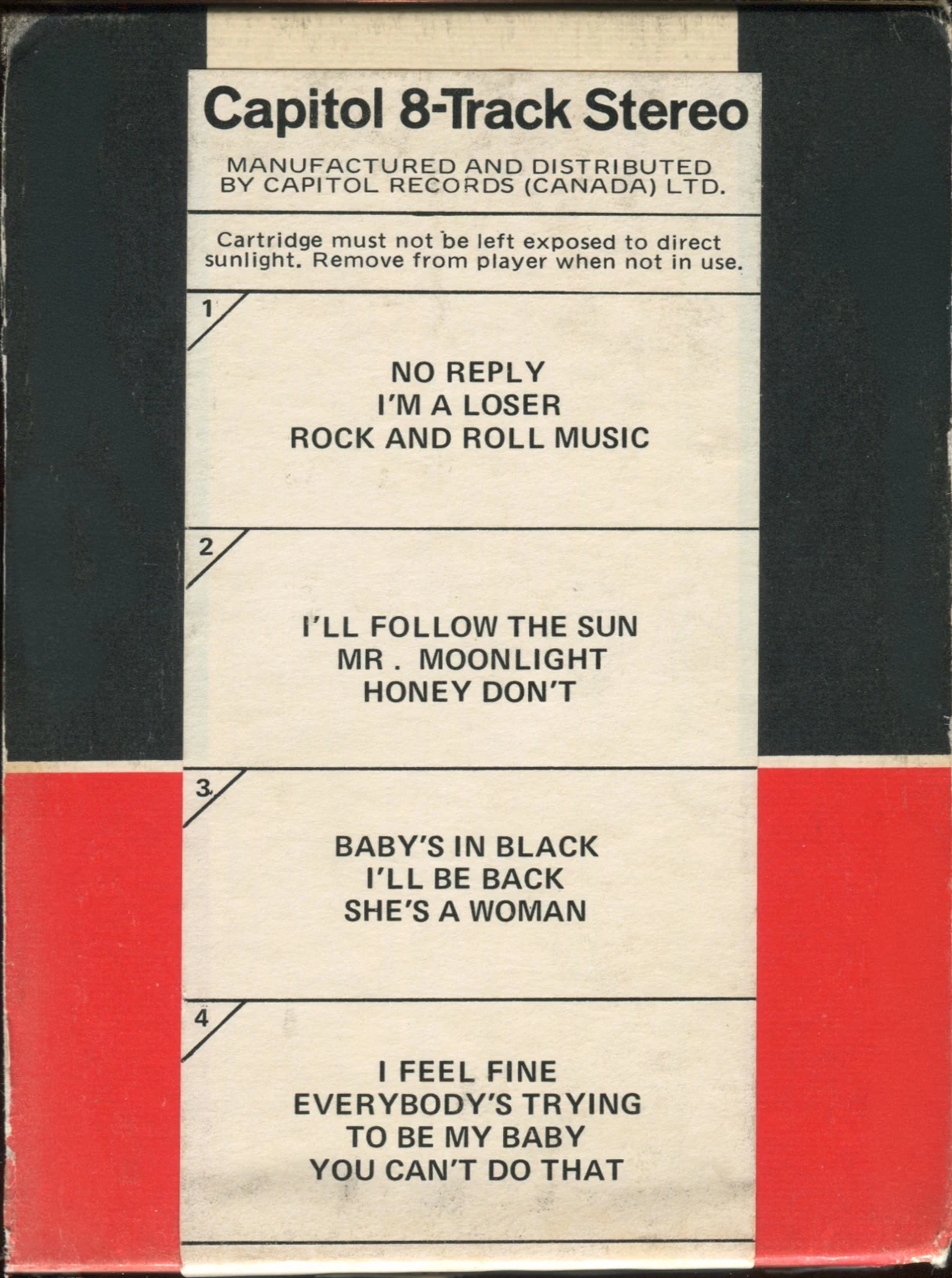 Beatles'65, 8T.2228.1.1, red and black slip case, back with title sheet