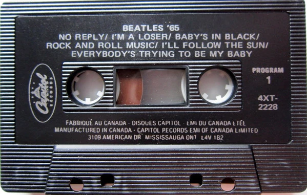 Beatles'65, K7.2228.6.1, black shell, programme 1