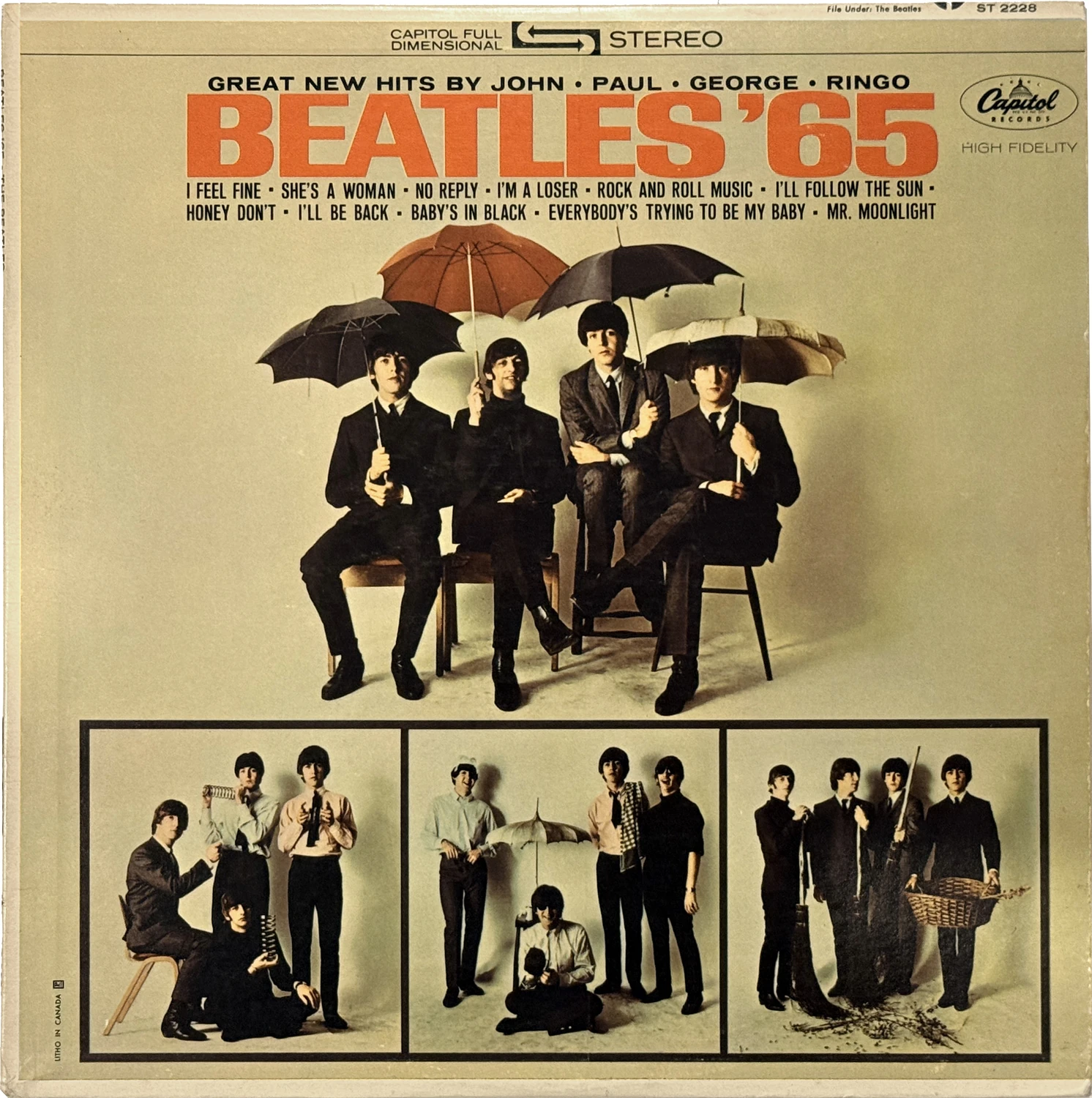 Beatles'65, LP.2228.2.4, front cover (same jacket as LP.2228.1.3)