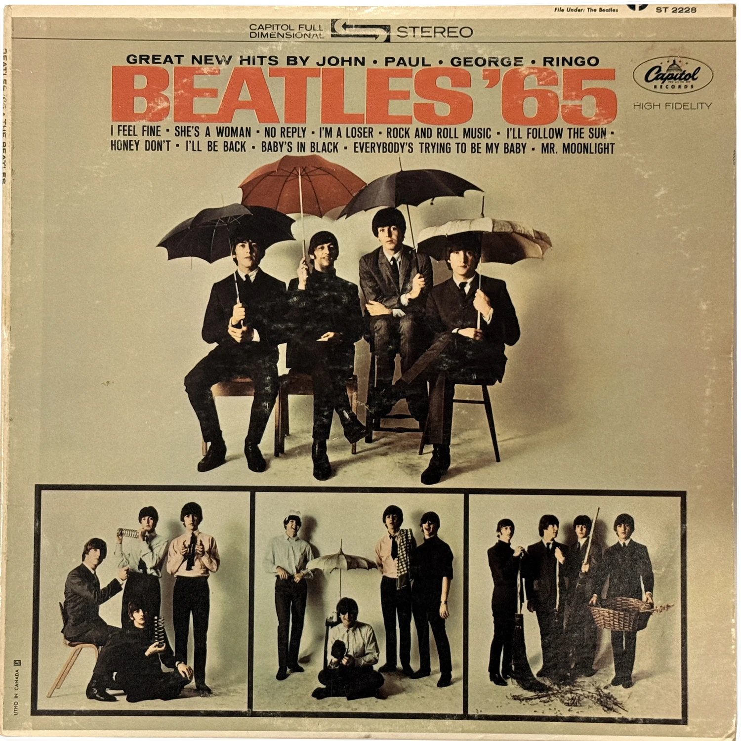 Beatles'65, LP.2228.4.1, front cover