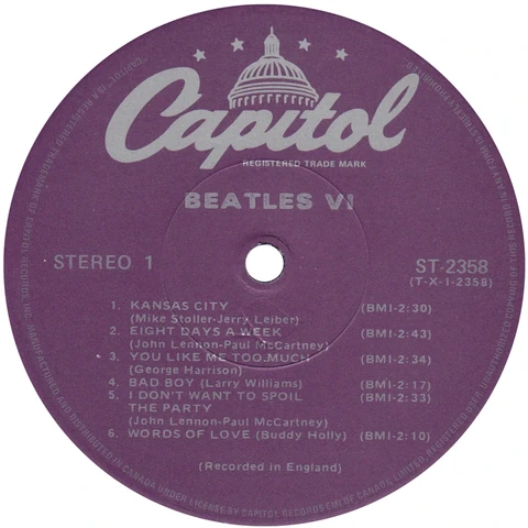 LP.2358.11.1, Purple 3rd gen. (Capitol)