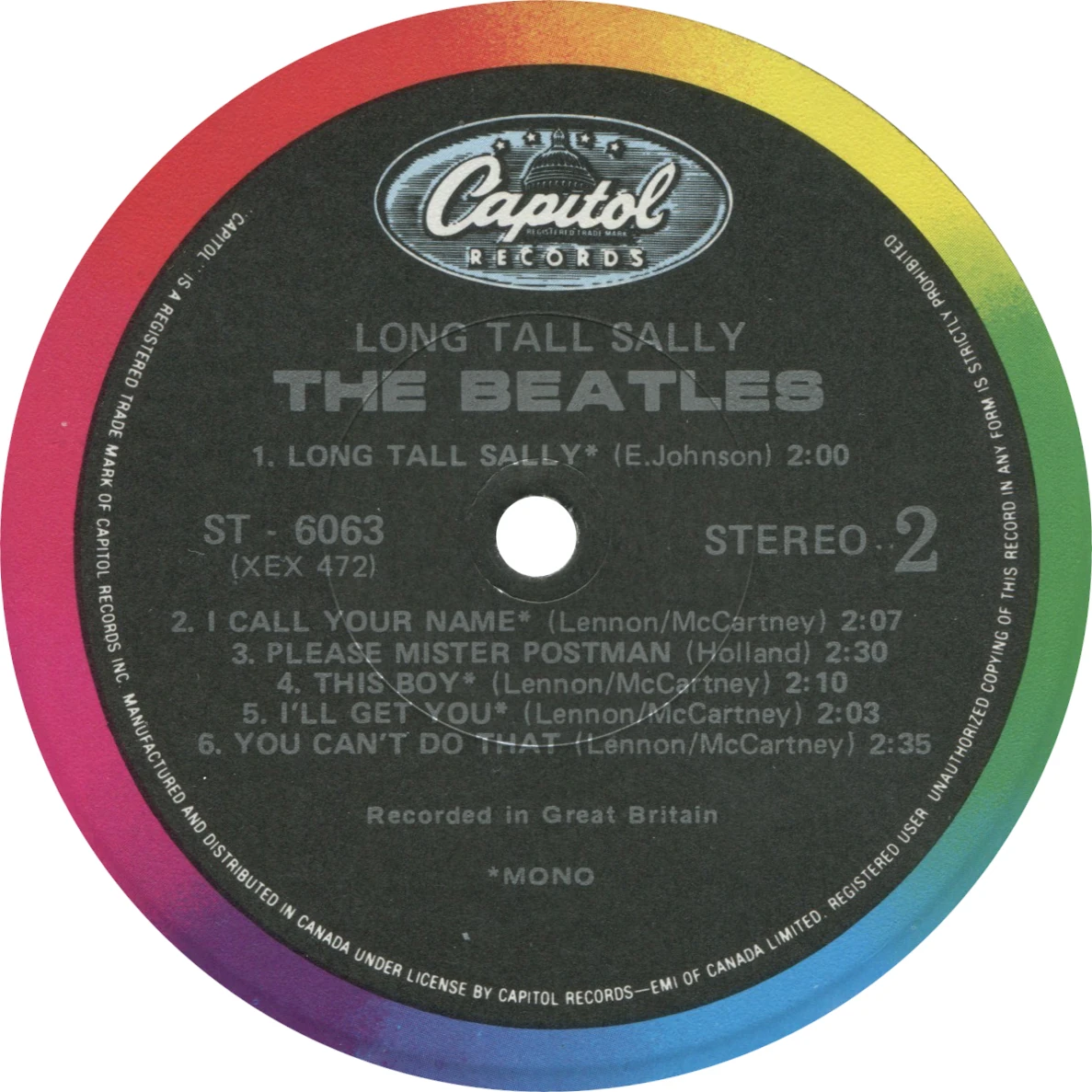 Long Tall Sally, LP.6063.12.1
