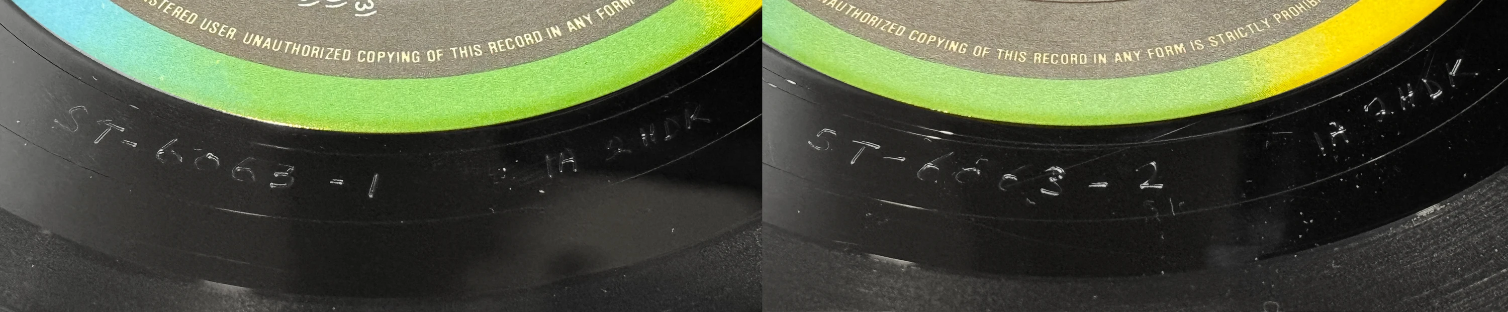 Long Tall Sally, LP.6063.13.1, matrix stamp detail