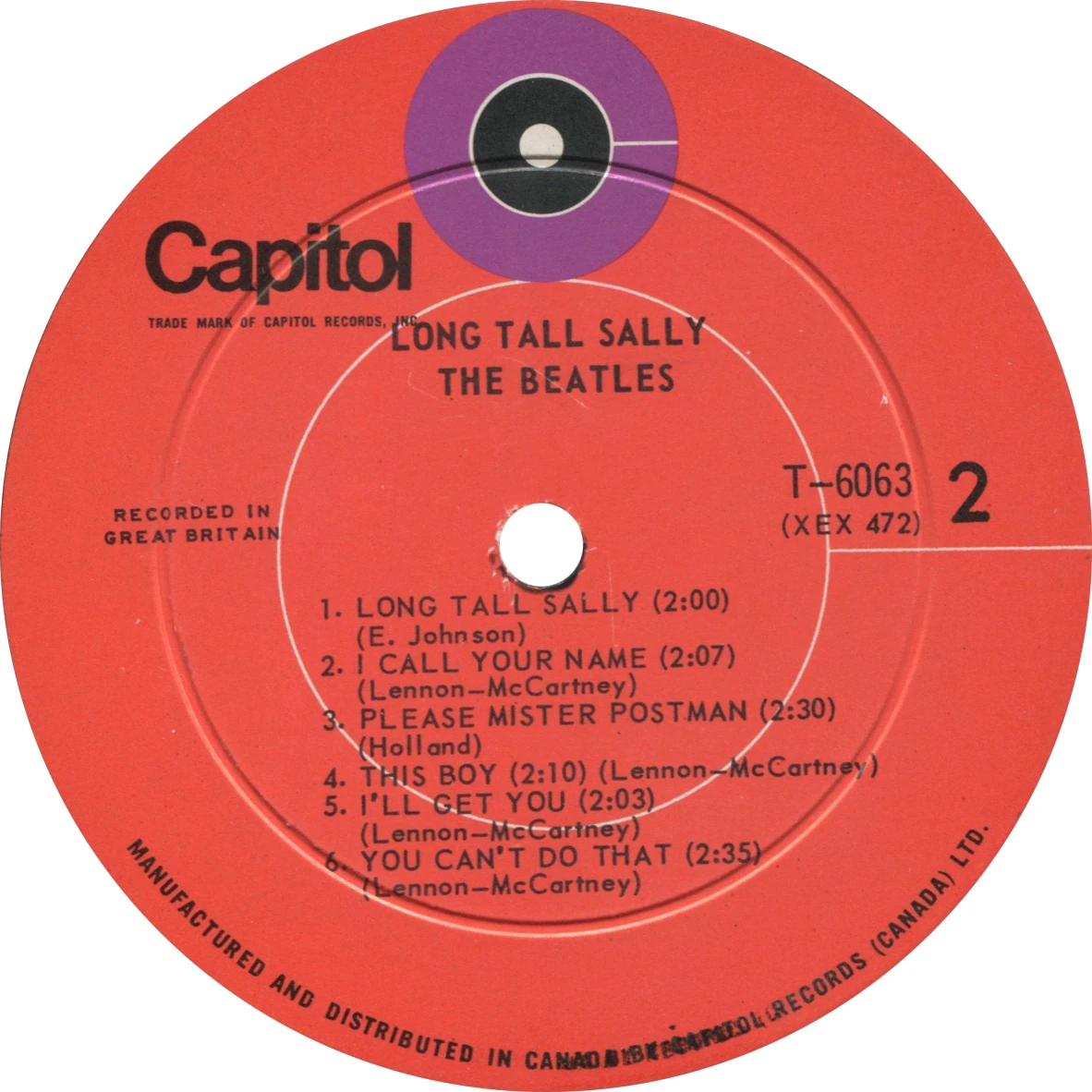 Long Tall Sally, LP.6063.5.2