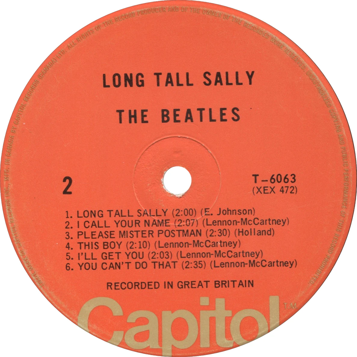 Long Tall Sally, LP.6063.6.2