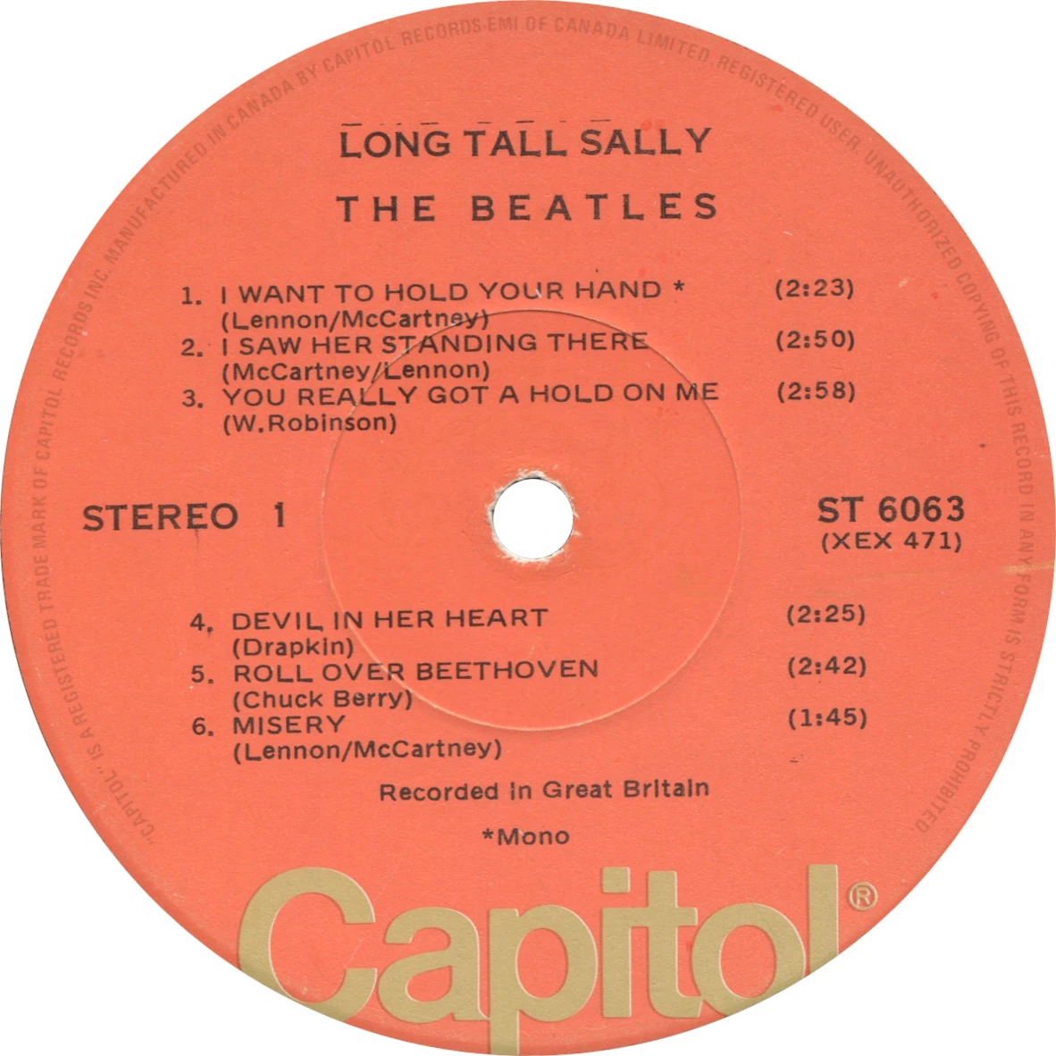 Long Tall Sally, LP.6063.8.1