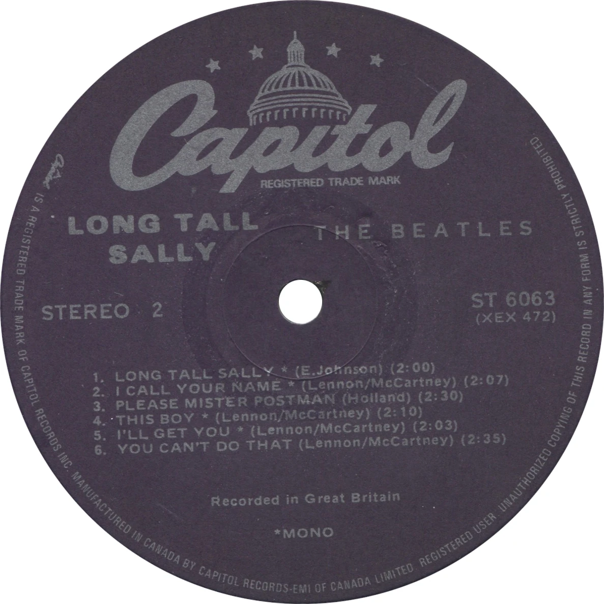 Long Tall Sally, LP.6063.9.1