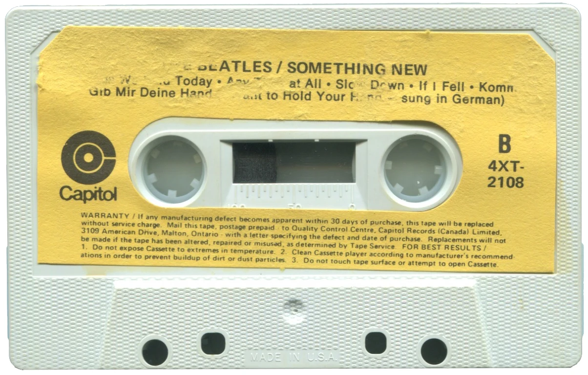 Something New, K7.2108.1.1, side B label
