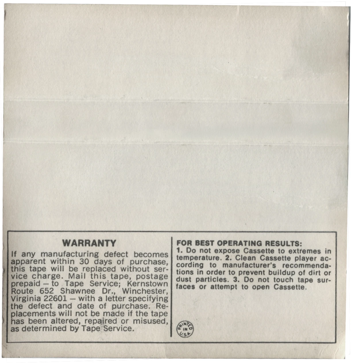 Something New, K7.2108.1.1, warranty slip