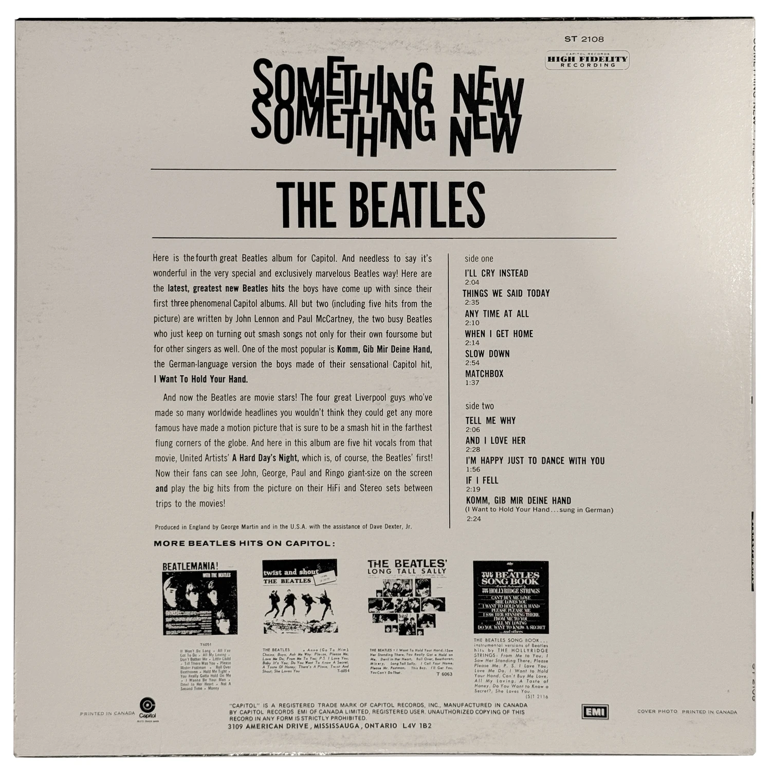 Something New, LP.2108.11.1, back cover