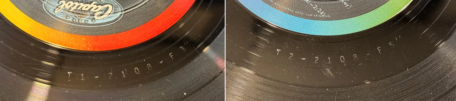 Something New, LP.2108.1.1, matrix stamp detail
