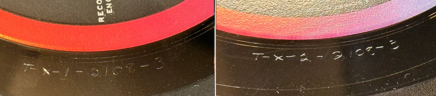 Something New, LP.2108.1.2, matrix stamp detail