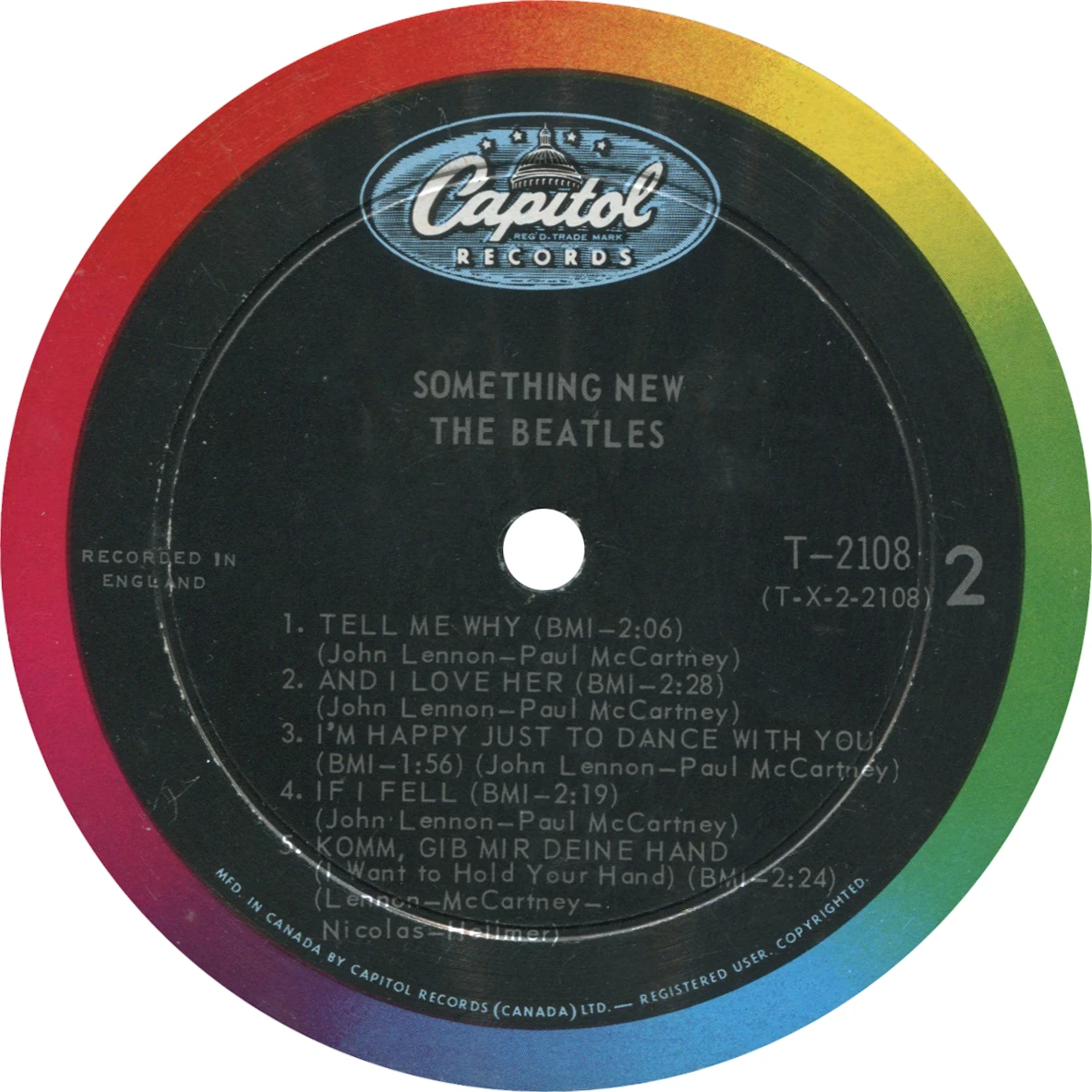 Something New, LP.2108.2.2, label