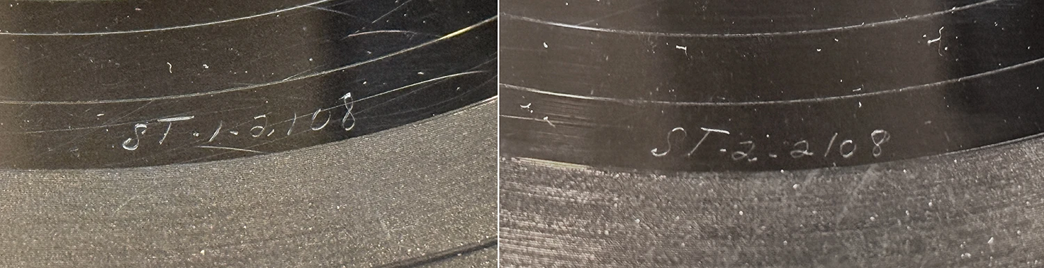 Something New, LP.2108.2.3, matrix stamp detail