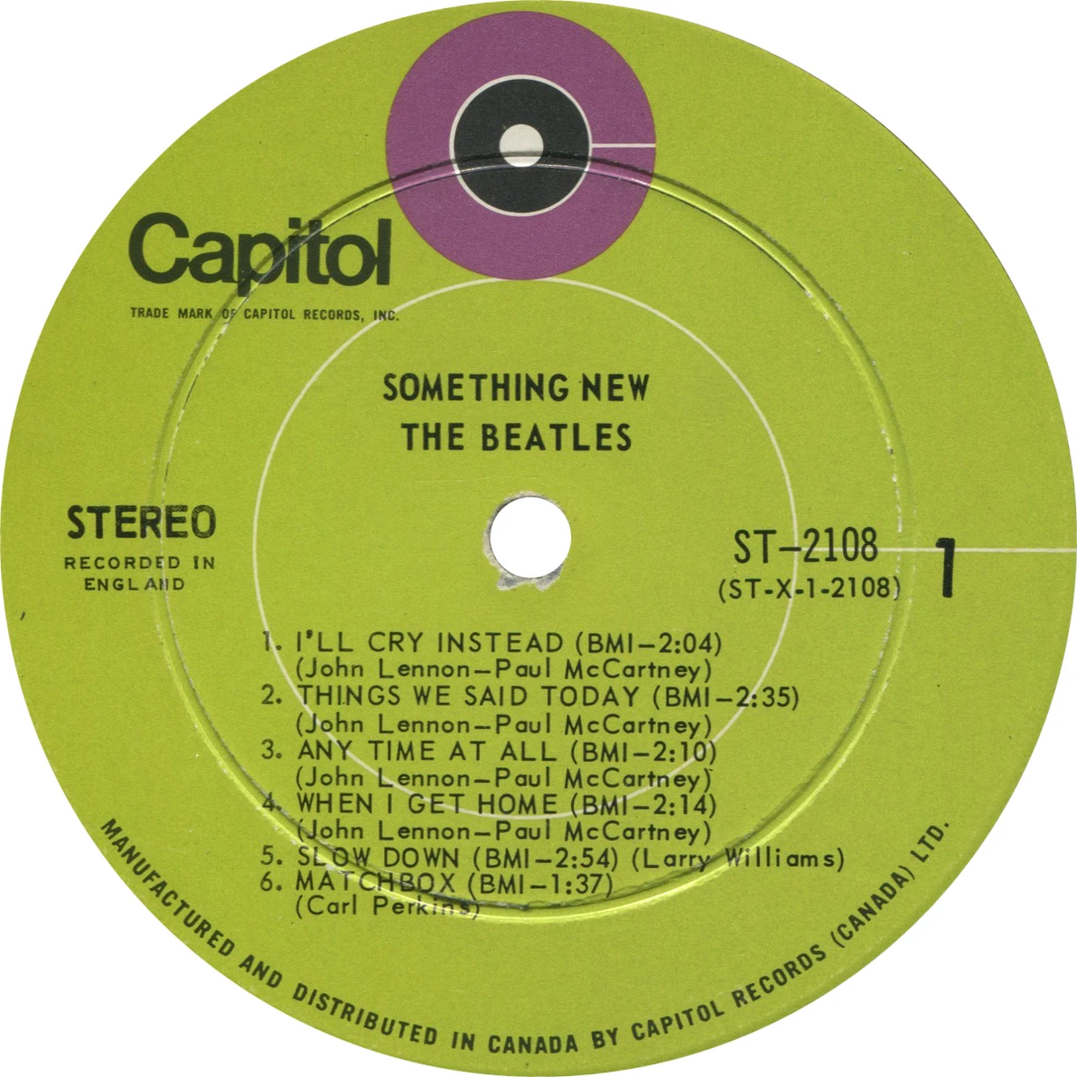 Something New, LP.2108.4.1, label
