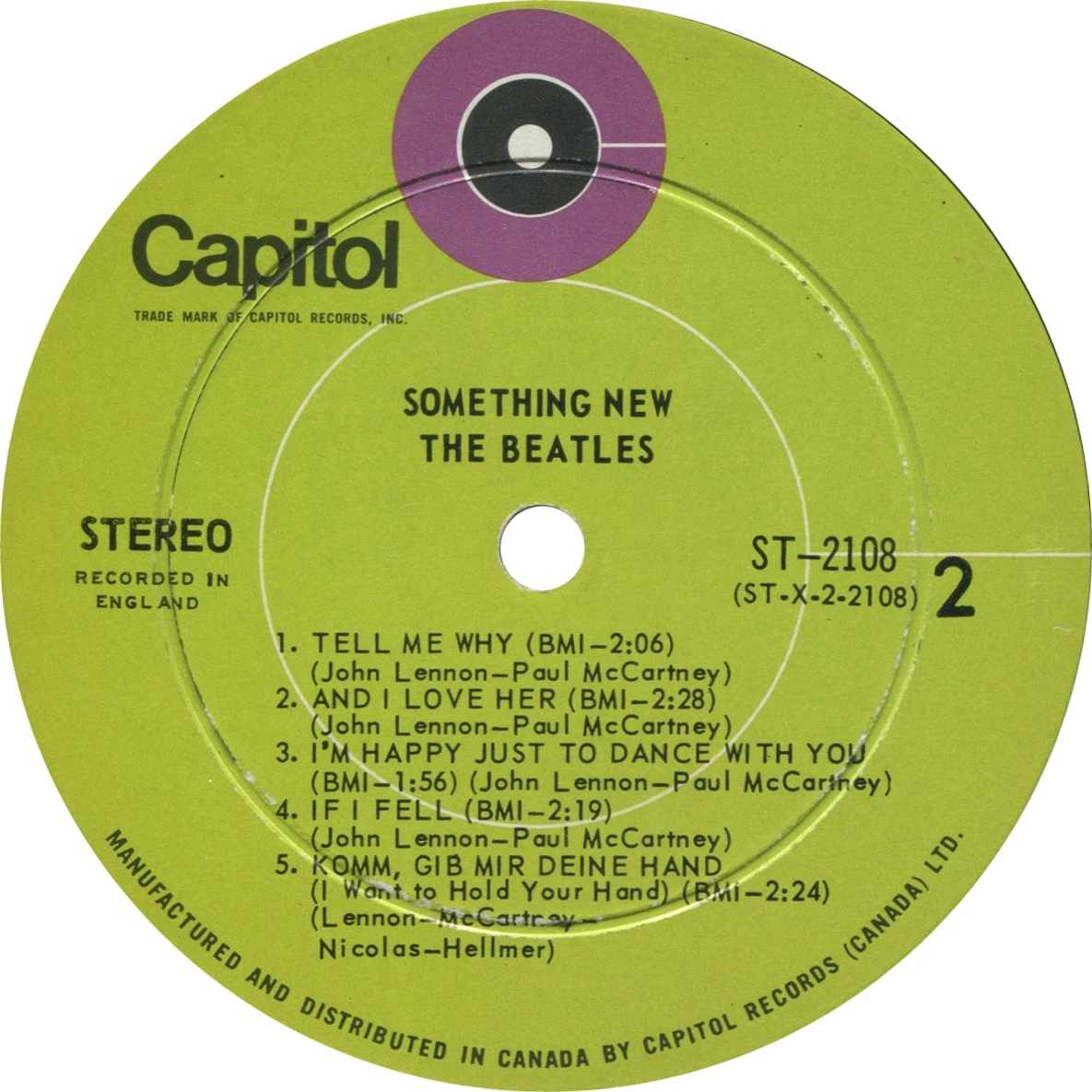 Something New, LP.2108.4.1, label
