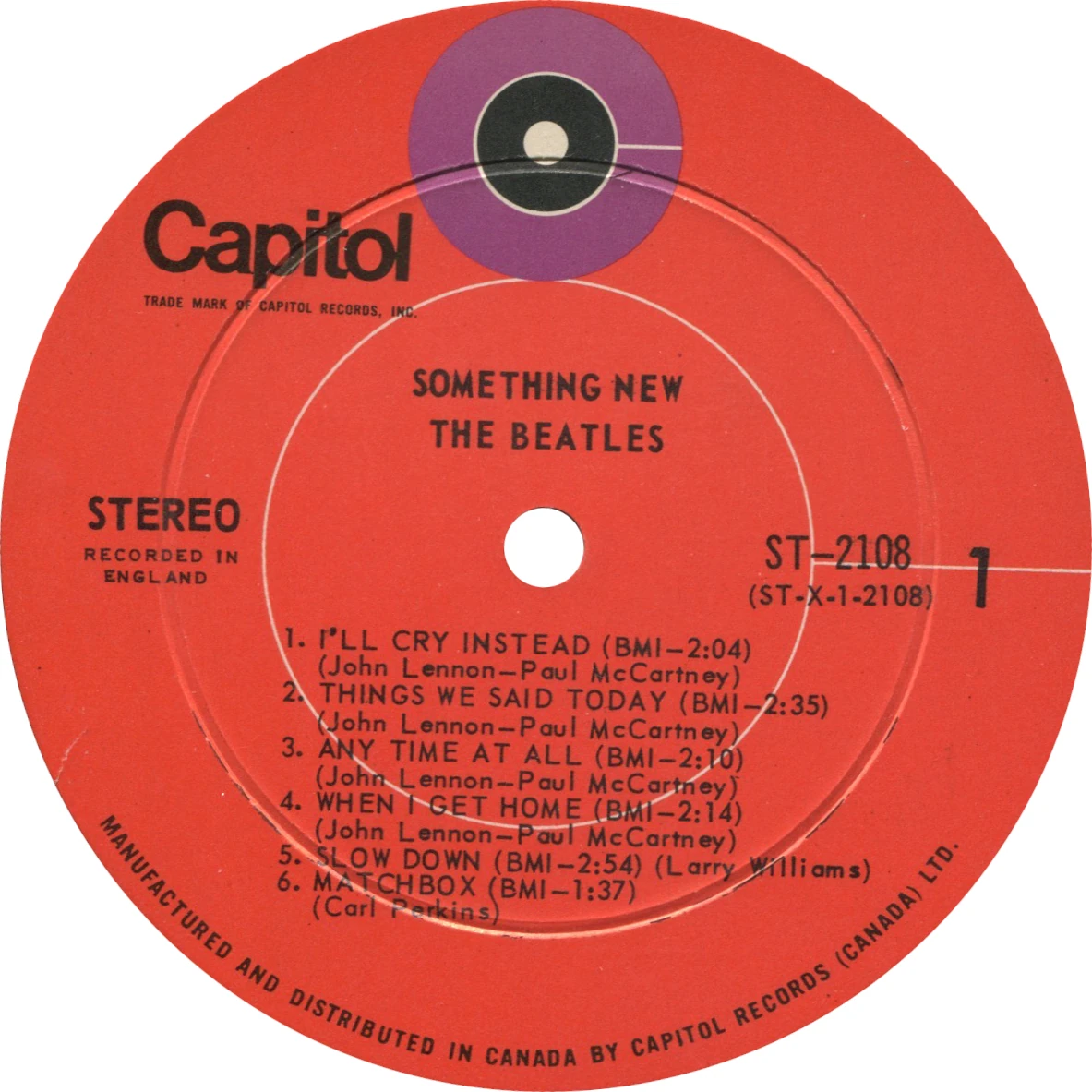 Something New, LP.2108.5.1, label