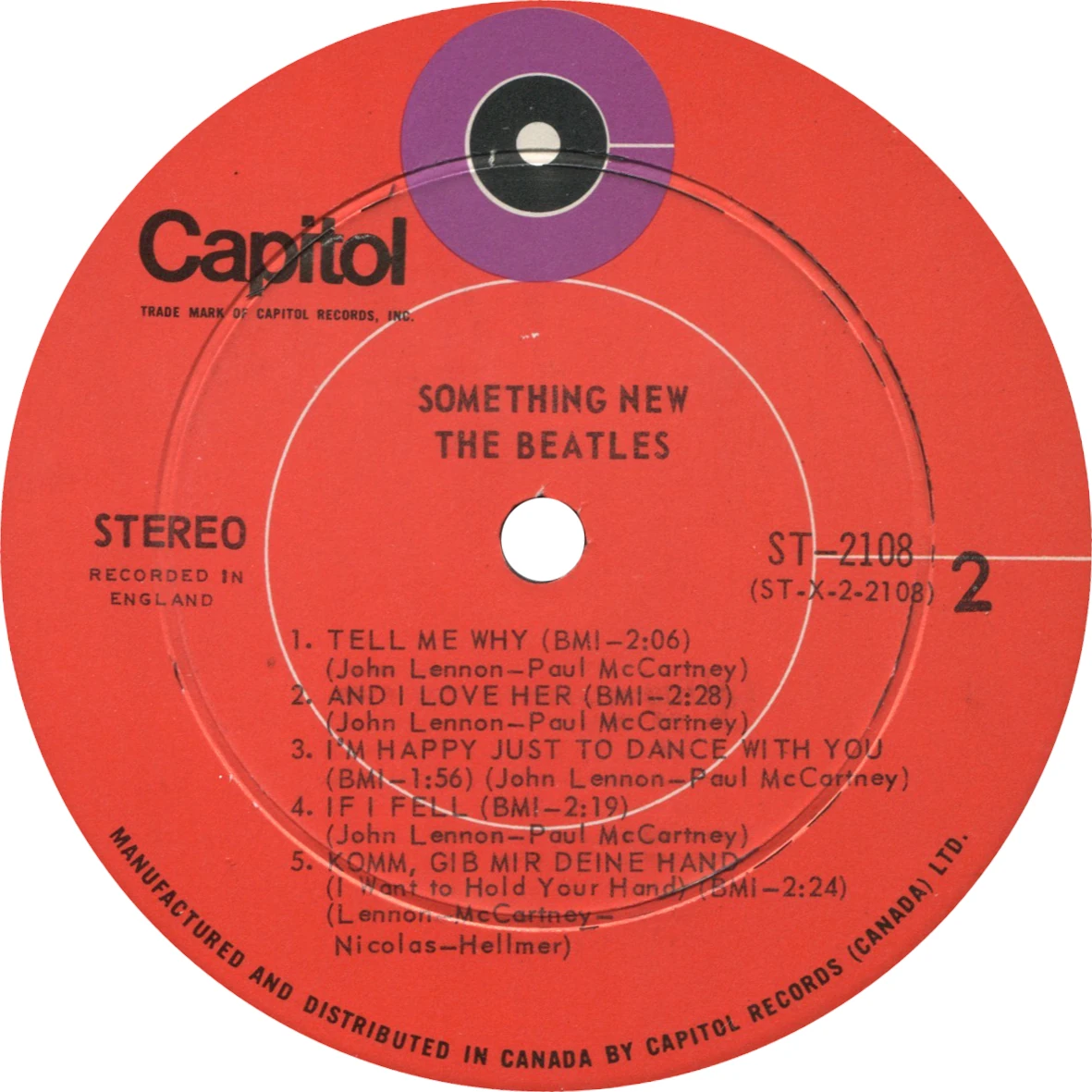 Something New, LP.2108.5.1, label