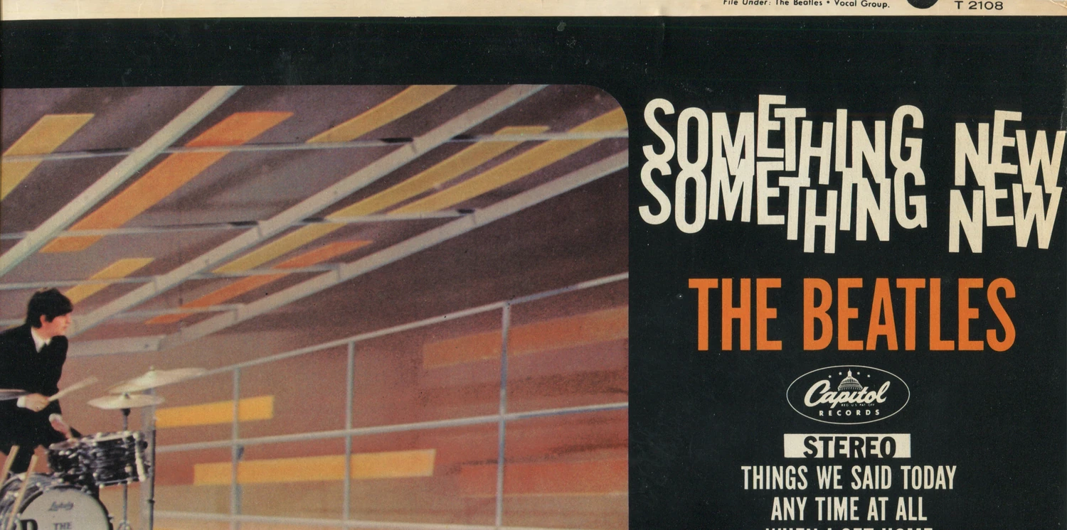 Something New, LP.2108.6.2, détail de la mention stéréo du devant