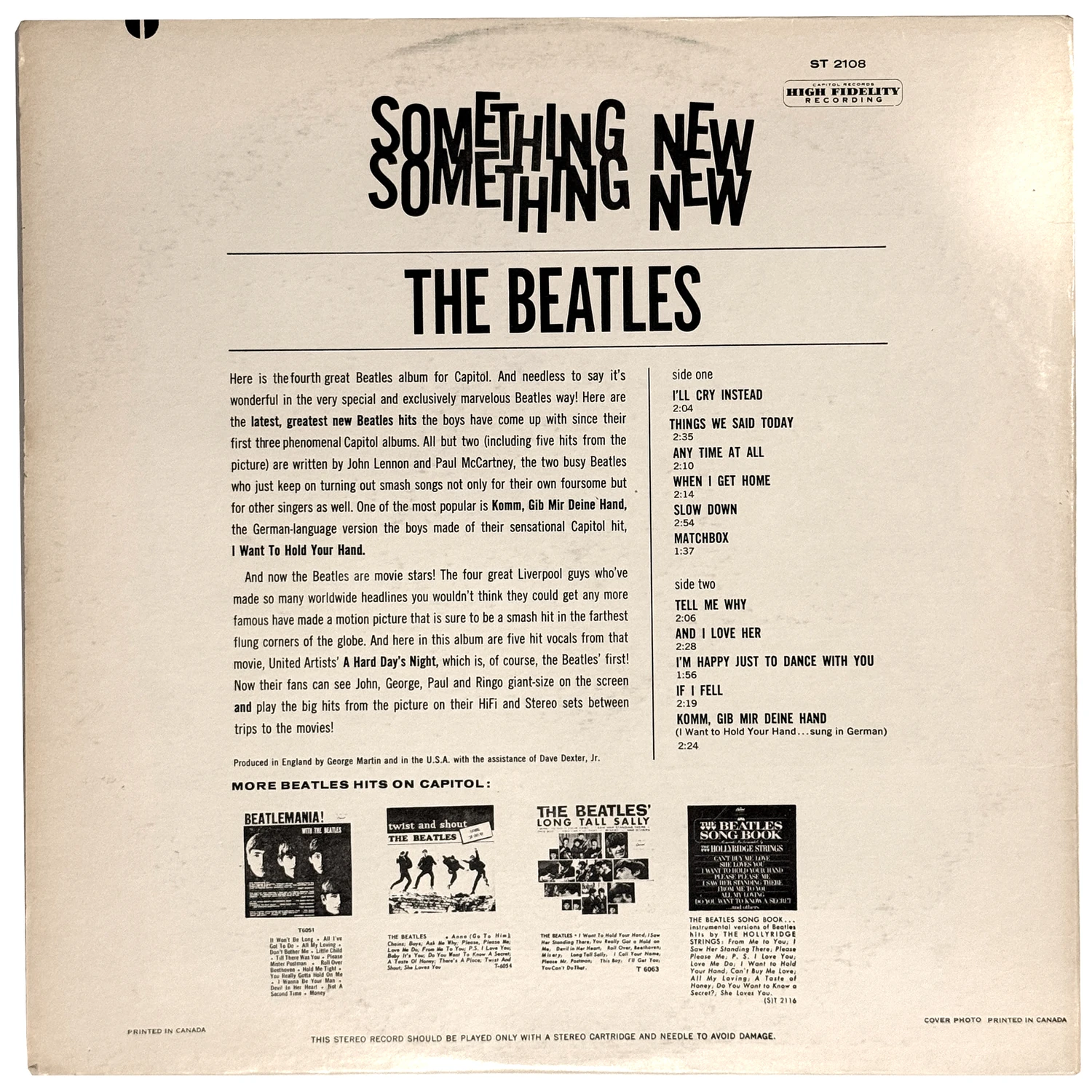 Something New, LP.2108.6.5, endos