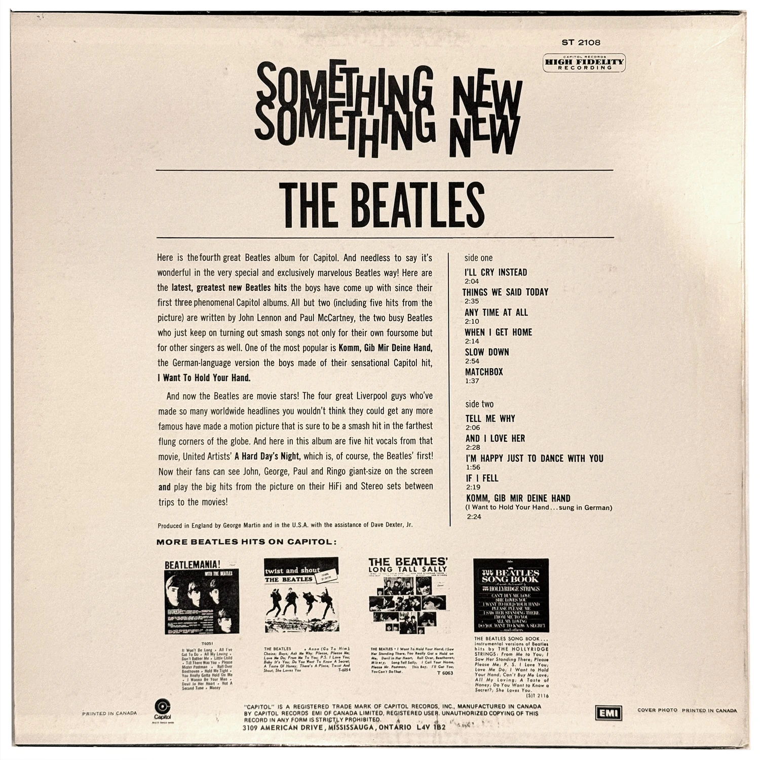 Something New, LP.2108.8.1, endos