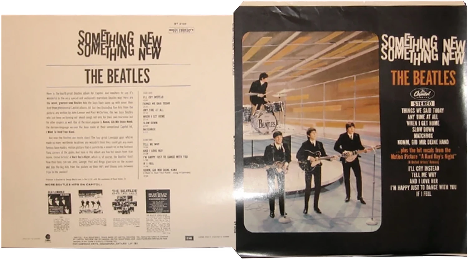 Something New, LP.2108.8.1, feuillet enveloppant déplié