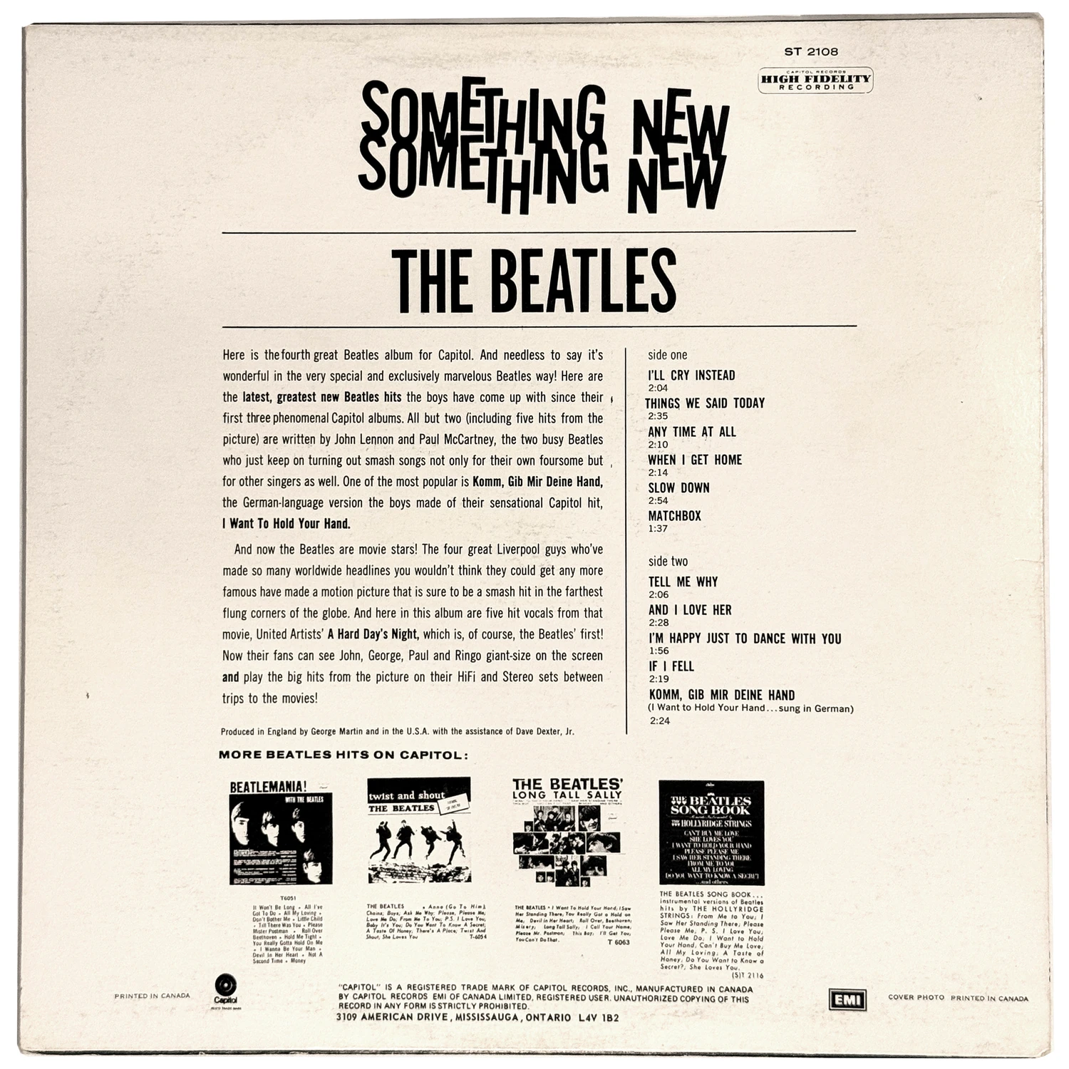 Something New, LP.2108.9.1, endos
