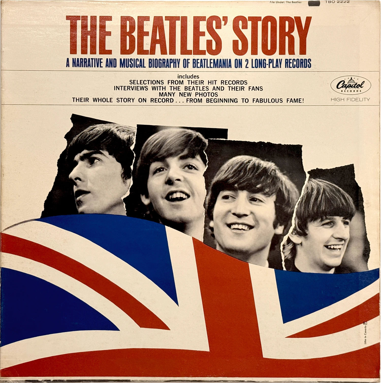 The Beatles' Story, LP.2222.1.2, photo du devant