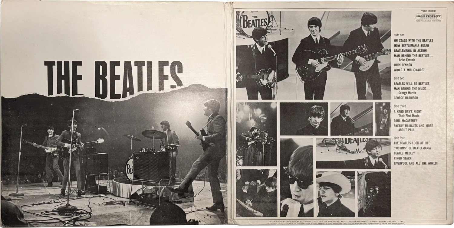 The Beatles' Story, LP.2222.1.2, intérieur de la pochette ouvrante