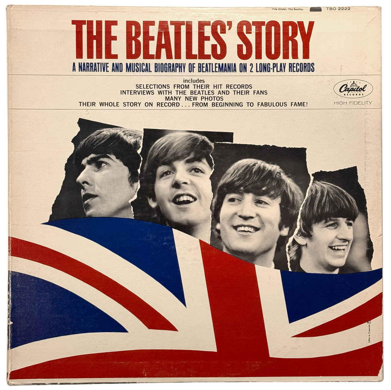 The Beatles' Story, LP.2222.2.1, front cover