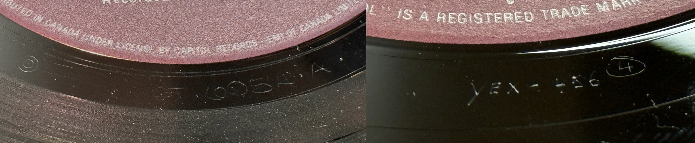Twist And Shout, LP.6054.11.1, matrix stamp detail