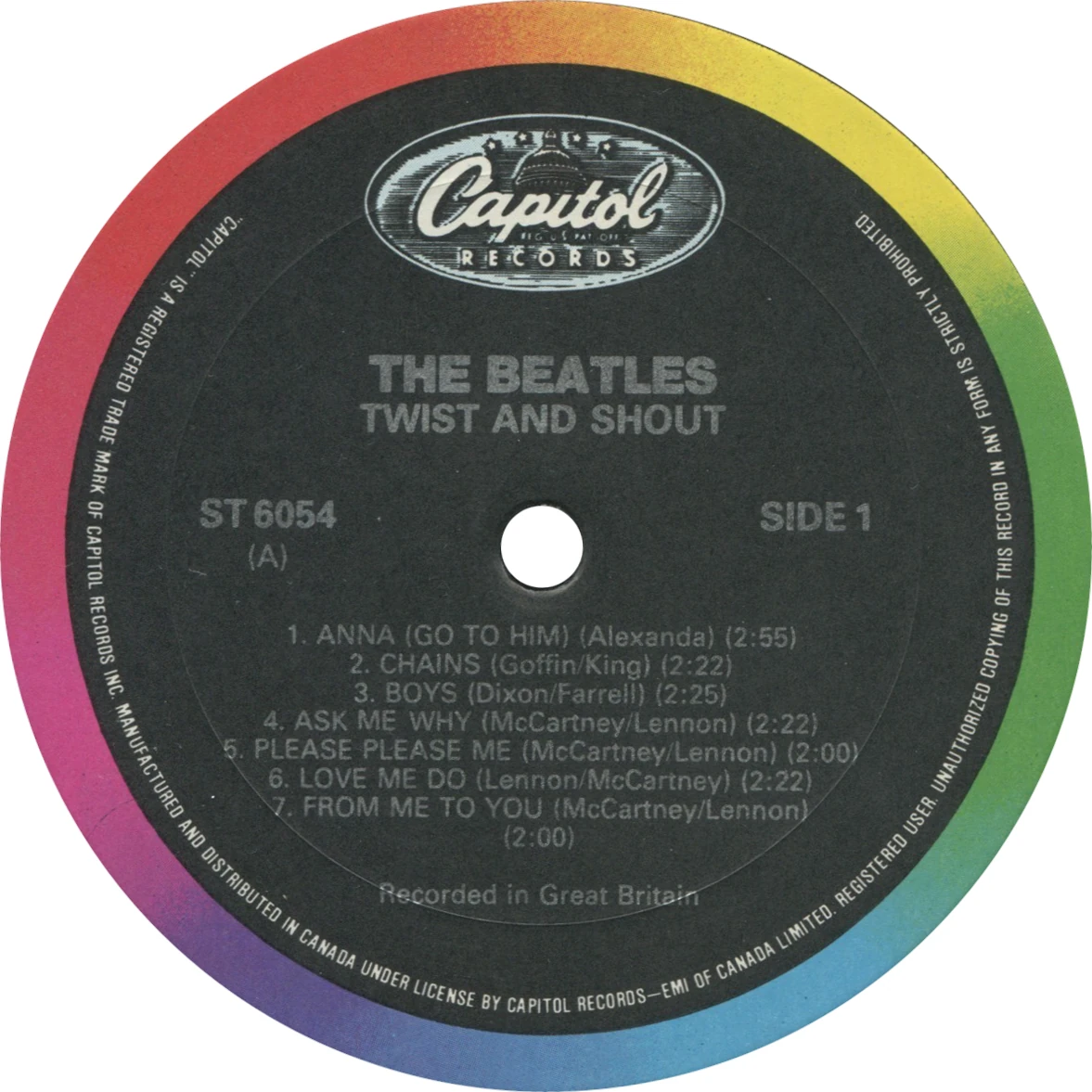 Twist And Shout, LP.6054.13.1