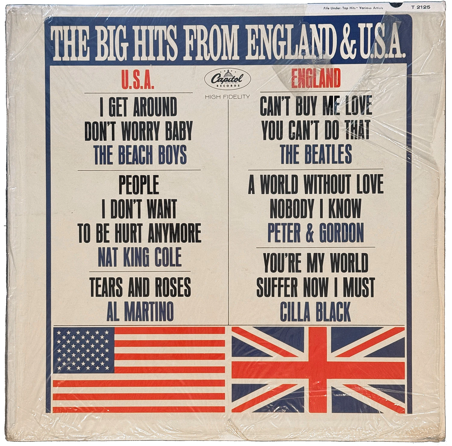 The Big Hits from England and the U.S.A. (Capitol compilation), LP.2125.1.1, shrink-wrap photo