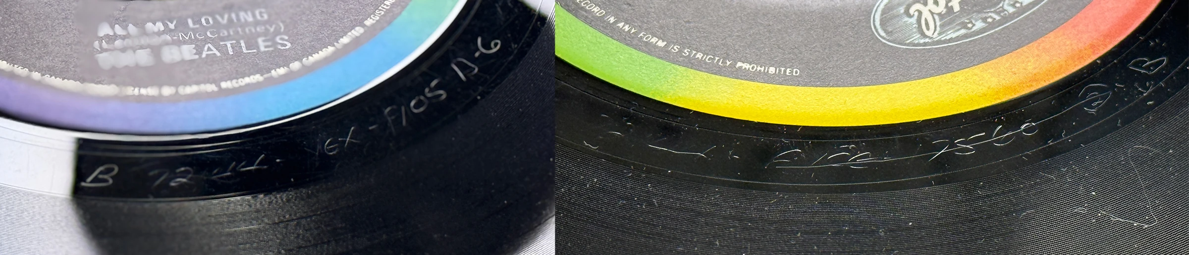 All My Loving / This Boy, 45.72144.13.1, matrix stamp detail