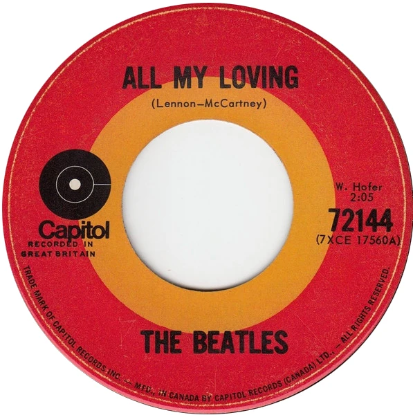 All My Loving / This Boy, 45.72144.5.1