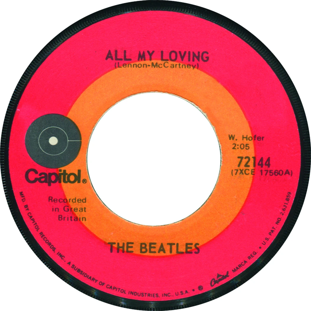 All My Loving / This Boy, 45.72144.US.3