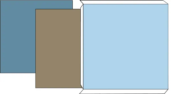 Jacket Construction, back slick construction diagram