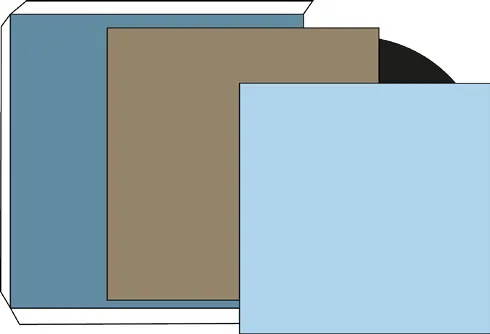 Jacket Construction, front slick construction diagram