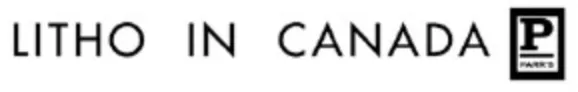 Canadian Printing Companies, Parr's Litho in Canada mark