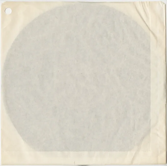 Inner Sleeves, plain paper sleeve type 3 reverse
