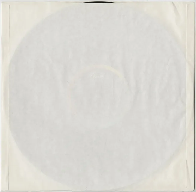 Inner Sleeves, plain paper sleeve type 5 reverse